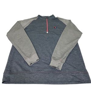 StraightDown Men’s 1/4 Zip Pullover Gray/Blue Medium. Excellent‎ Condition